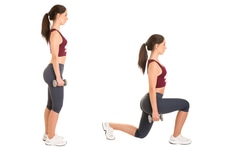 forward lunges booty builder