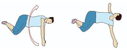 2 триместр беременности - упражнение лежа
