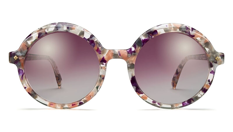 Warby Parker x Leith Clark Constance Sunglasses in Blossom Crystal $145