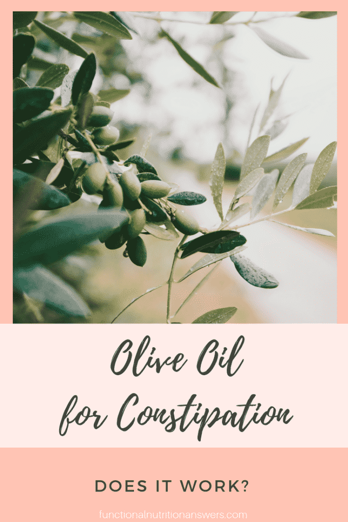 Olive Oil for Constipation from FNA