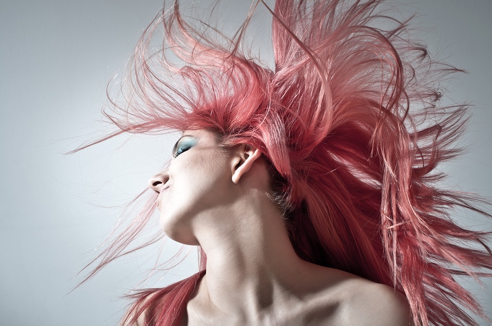 Hairdressing vocabulary - pink hair