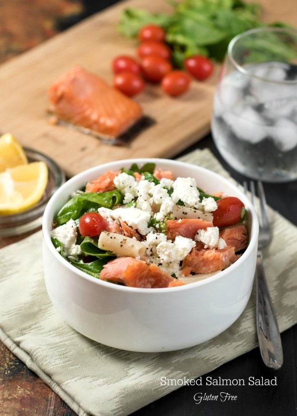 Smoked Salmon Salad- a delicious and easy lunch or light dinner #glutenfree 