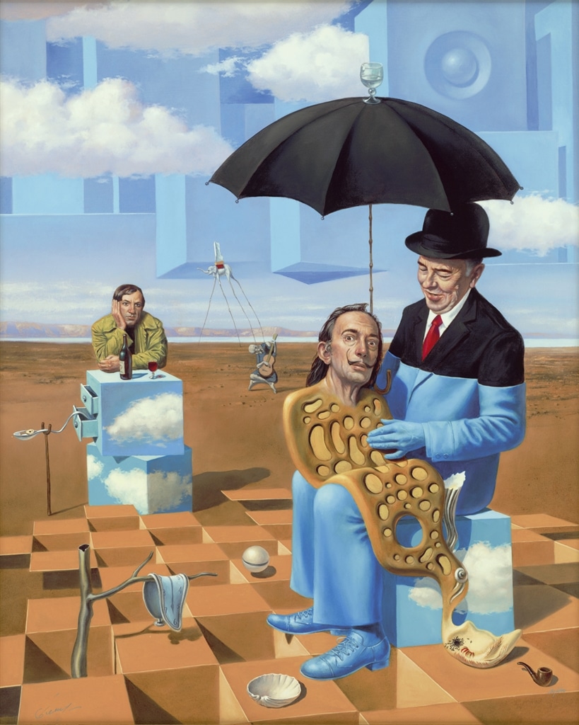 "Lullaby of Uncle Magritte" (2016), Michael Cheval, Surrealism, Surrealist Art