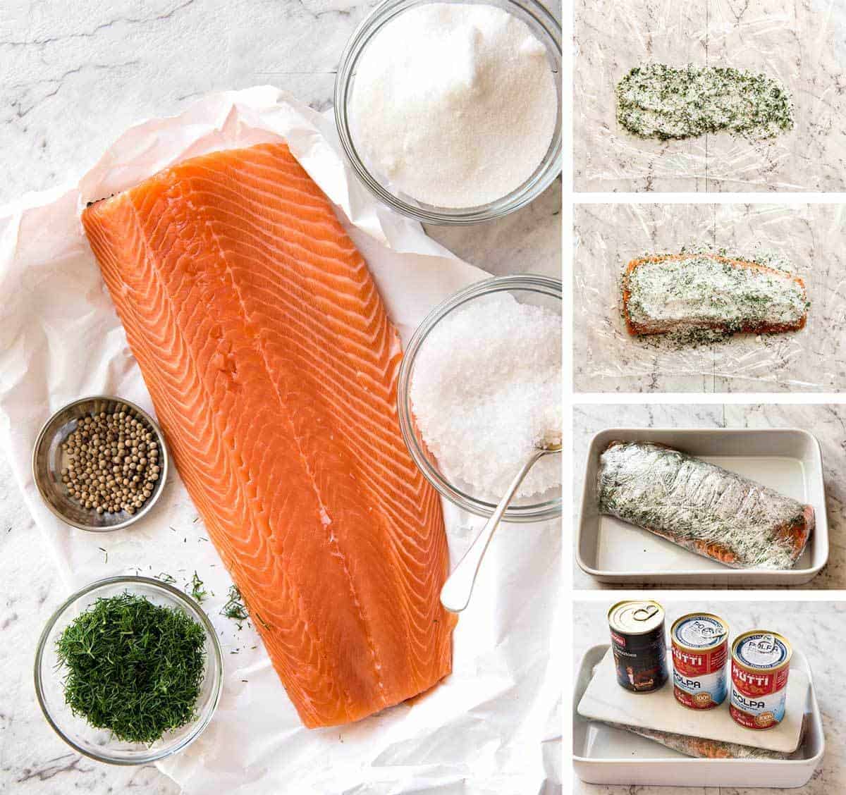 Homemade Cured Salmon Gravlax is arguably the easiest luxury food to make at home at a fraction of the cost of store bought! recipetineats.com
